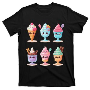 Kawaii Ice Cream Frozen Yogurt Lover Anime T-Shirt