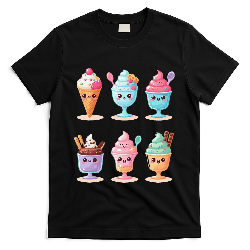 Kawaii Ice Cream Frozen Yogurt Lover Anime T-Shirt