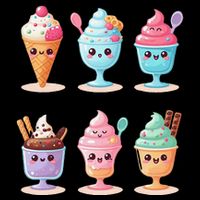 Kawaii Ice Cream Frozen Yogurt Lover Anime Mug