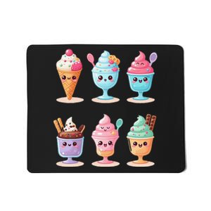 Kawaii Ice Cream Frozen Yogurt Lover Anime Mousepad