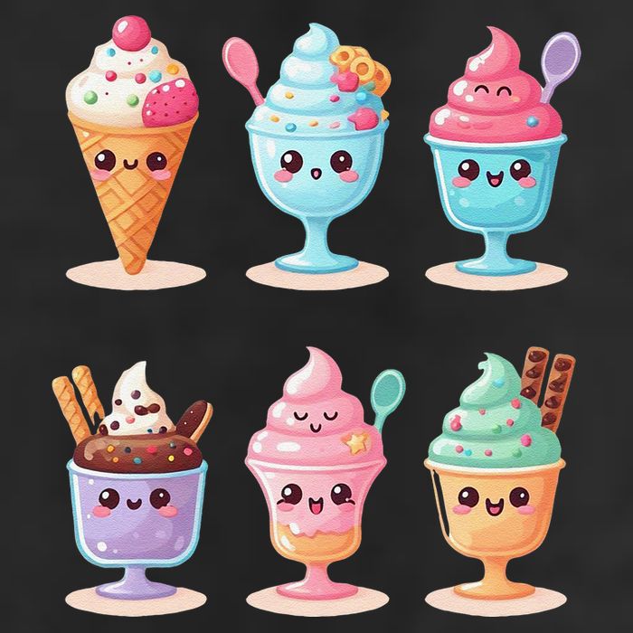 Kawaii Ice Cream Frozen Yogurt Lover Anime Hat