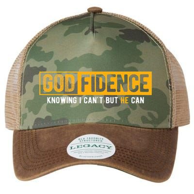 Knowing I CanT But He Can Christian Religious Jesus Legacy Tie Dye Trucker Hat