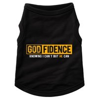 Knowing I CanT But He Can Christian Religious Jesus Doggie Tank