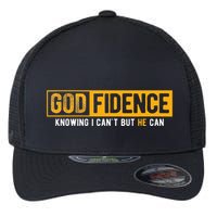 Knowing I CanT But He Can Christian Religious Jesus Flexfit Unipanel Trucker Cap