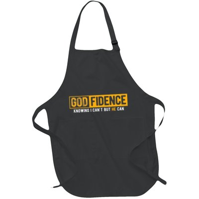 Knowing I CanT But He Can Christian Religious Jesus Apron