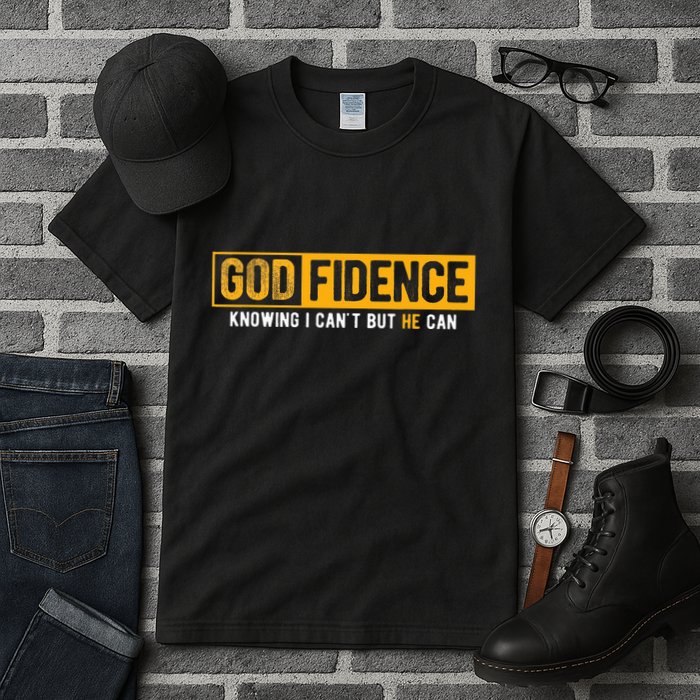 Knowing I CanT But He Can Christian Religious Jesus Tall T-Shirt