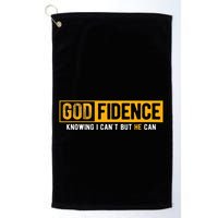 Knowing I CanT But He Can Christian Religious Jesus Golf Towel