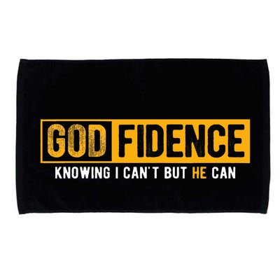 Knowing I CanT But He Can Christian Religious Jesus Microfiber Hand Towel