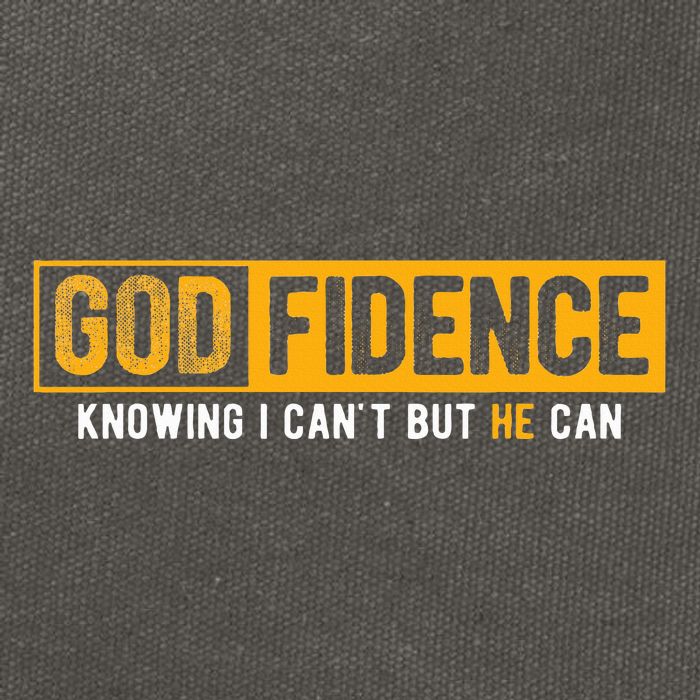 Knowing I CanT But He Can Christian Religious Jesus Cotton Canvas Backpack