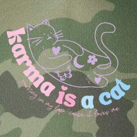 Karma Is Cat Purring In My Lap Cause It Loves Me  Legacy Tie Dye Trucker Hat