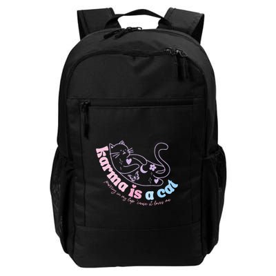 Karma Is Cat Purring In My Lap Cause It Loves Me  Backpack