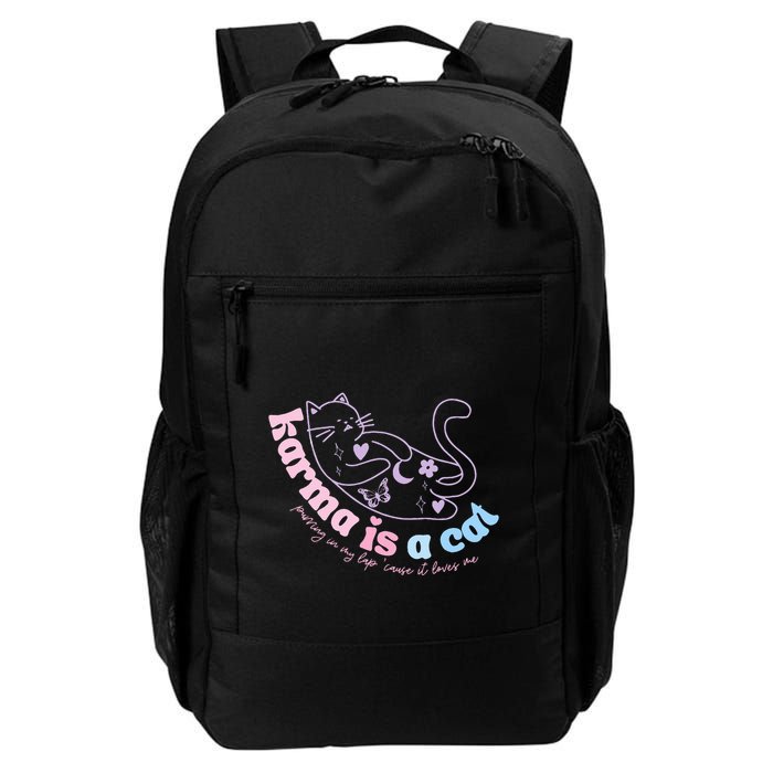 Karma Is Cat Purring In My Lap Cause It Loves Me  Backpack