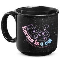 Karma Is Cat Purring In My Lap Cause It Loves Me  15oz Campfire Ceramic Mug