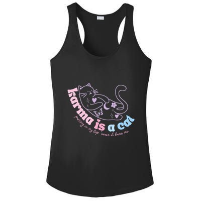 Karma Is Cat Purring In My Lap Cause It Loves Me  Ladies PosiCharge Competitor Racerback Tank