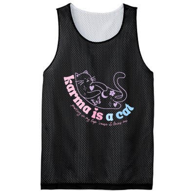 Karma Is Cat Purring In My Lap Cause It Loves Me  Mesh Reversible Basketball Jersey Tank