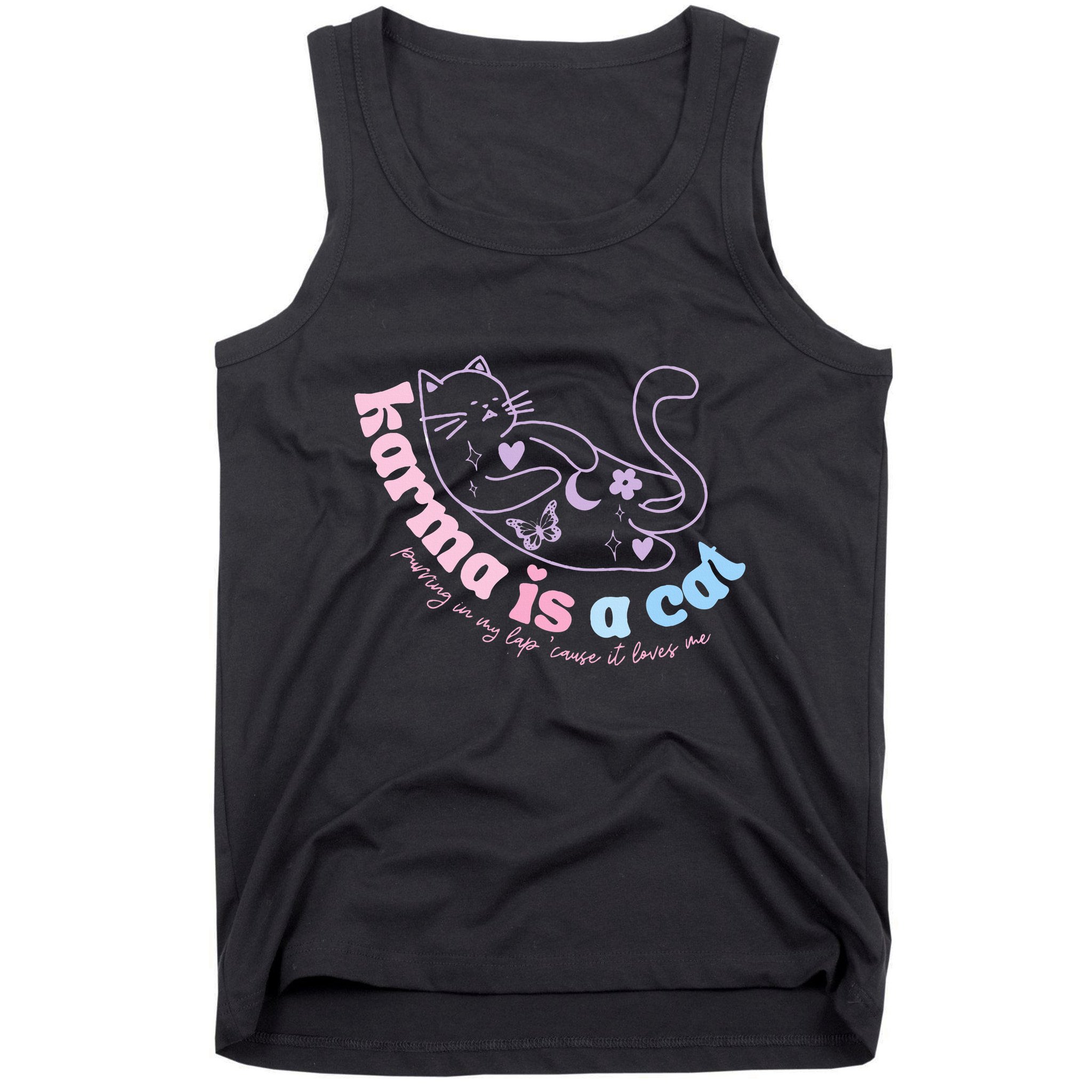 Karma Is Cat Purring In My Lap Cause It Loves Me  Tank Top