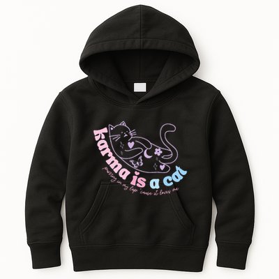 Karma Is Cat Purring In My Lap Cause It Loves Me  Kids Hoodie