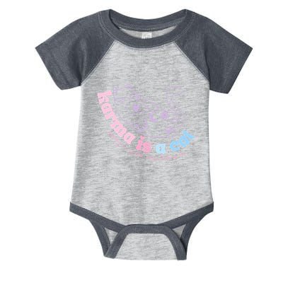 Karma Is Cat Purring In My Lap Cause It Loves Me  Infant Baby Jersey Bodysuit