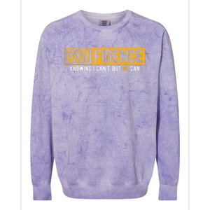 Knowing I Cant But He Can Christian Religious Jesus Colorblast Crewneck Sweatshirt