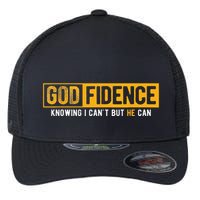 Knowing I Cant But He Can Christian Religious Jesus Flexfit Unipanel Trucker Cap