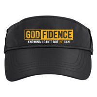 Knowing I Cant But He Can Christian Religious Jesus Adult Drive Performance Visor