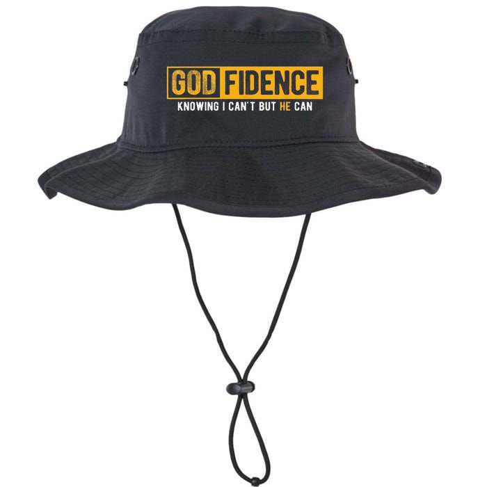 Knowing I Cant But He Can Christian Religious Jesus Bucket Hat
