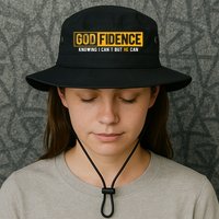 Knowing I Cant But He Can Christian Religious Jesus Bucket Hat