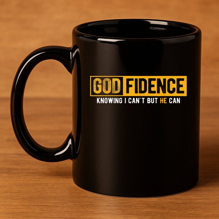 Knowing I Cant But He Can Christian Religious Jesus 11oz C Handle Ceramic Mug