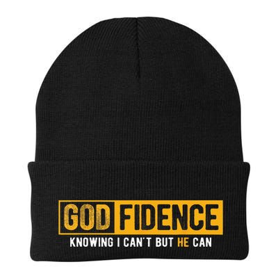 Knowing I Cant But He Can Christian Religious Jesus Beanie