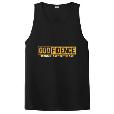 Knowing I Cant But He Can Christian Religious Jesus PosiCharge Competitor Tank