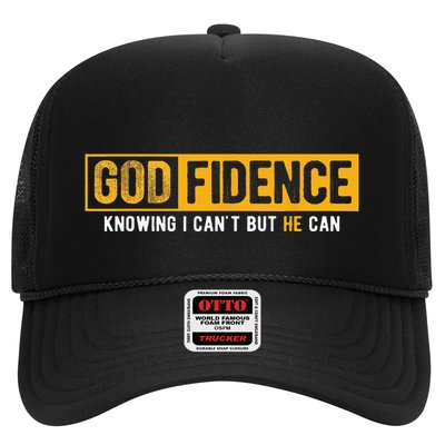 Knowing I Cant But He Can Christian Religious Jesus Trucker Hat