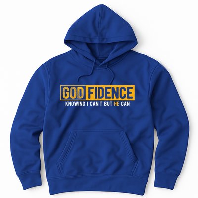 Knowing I Cant But He Can Christian Religious Jesus Hoodie
