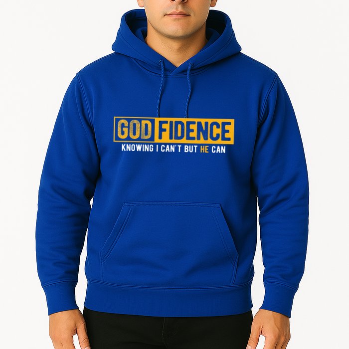 Knowing I Cant But He Can Christian Religious Jesus Hoodie