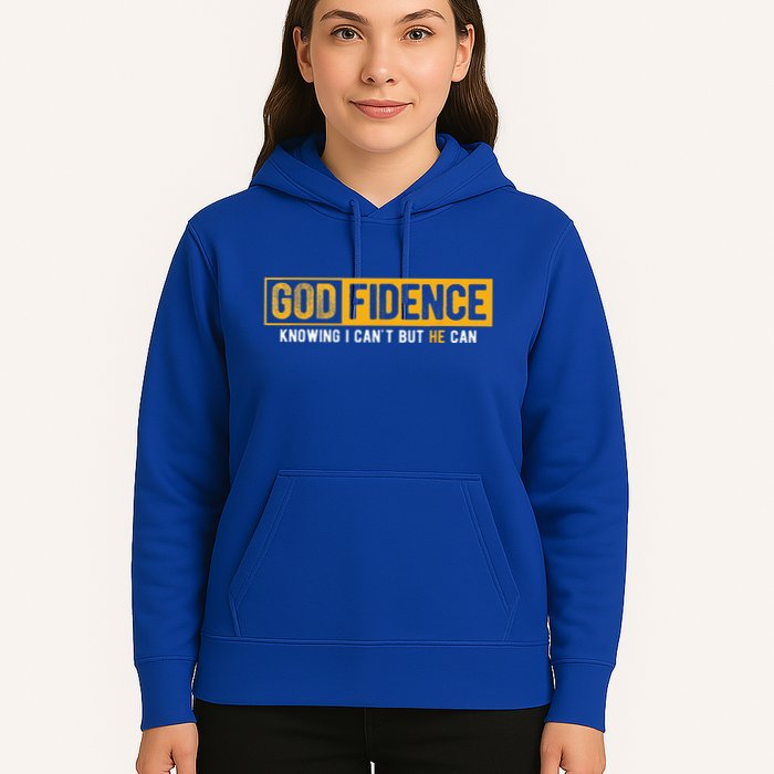 Knowing I Cant But He Can Christian Religious Jesus Hoodie
