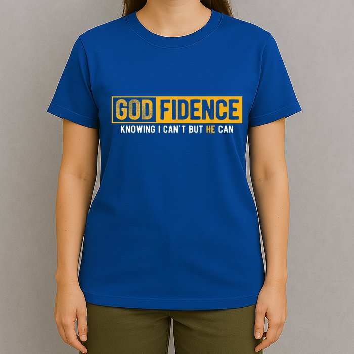 Knowing I Cant But He Can Christian Religious Jesus T-Shirt