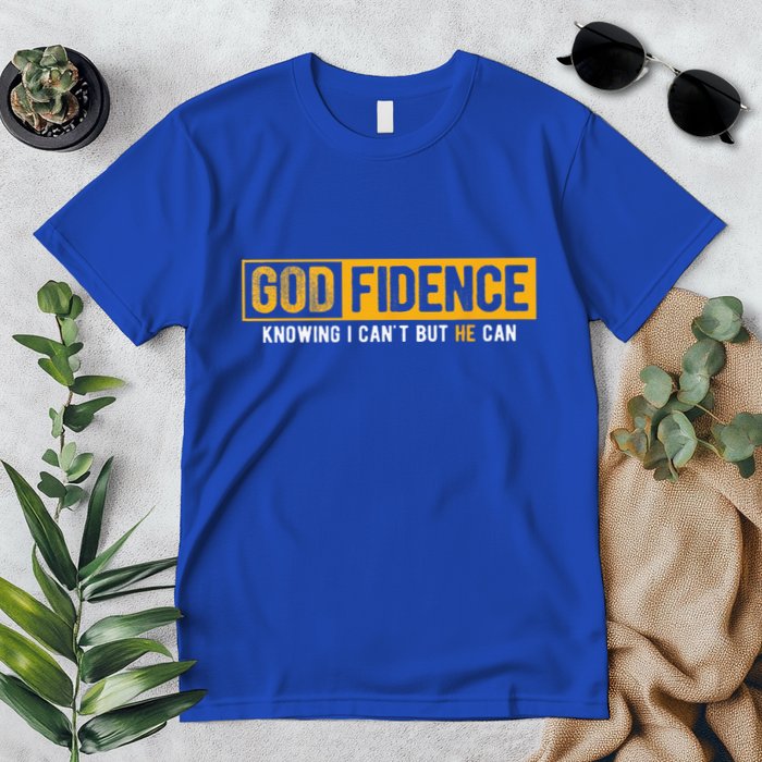Knowing I Cant But He Can Christian Religious Jesus Premium T-Shirt
