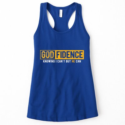 Knowing I Cant But He Can Christian Religious Jesus Womens Tank Top