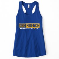Knowing I Cant But He Can Christian Religious Jesus Womens Tank Top