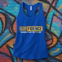 Knowing I Cant But He Can Christian Religious Jesus Womens Tank Top