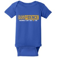 Knowing I Cant But He Can Christian Religious Jesus Baby Bodysuit