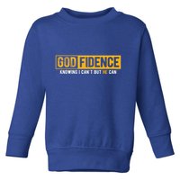 Knowing I Cant But He Can Christian Religious Jesus Toddler Sweatshirt