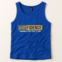 Knowing I Cant But He Can Christian Religious Jesus Tank Top