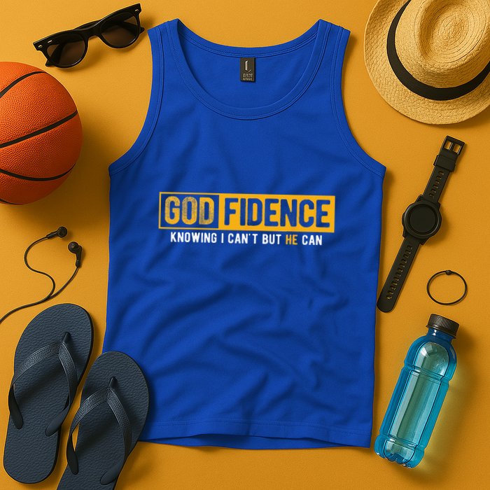 Knowing I Cant But He Can Christian Religious Jesus Tank Top