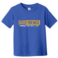 Knowing I Cant But He Can Christian Religious Jesus Toddler T-Shirt