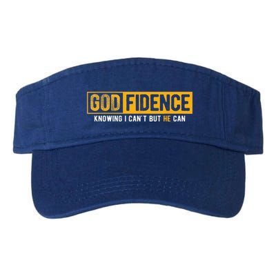 Knowing I Cant But He Can Christian Religious Jesus Visor