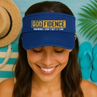 Knowing I Cant But He Can Christian Religious Jesus Visor