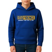 Knowing I Cant But He Can Christian Religious Jesus Kids Hoodie