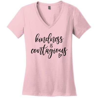 Kindness Is Contagious Women's V-Neck T-Shirt