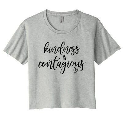 Kindness Is Contagious Women's Crop Top Tee