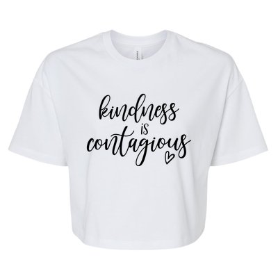 Kindness Is Contagious Bella+Canvas Jersey Crop Tee